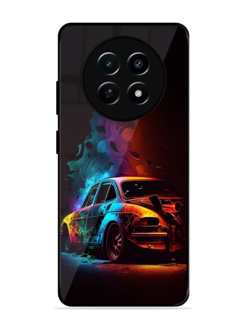 High Classic Car Art Glossy Metal Phone Cover for Realme 12 (5G)