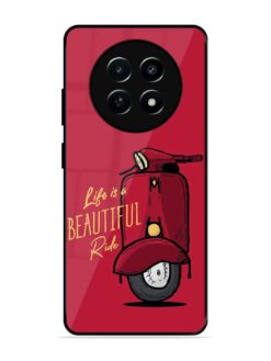 Life Is Beautiful Rides Glossy Metal Phone Cover for Realme 12X (5G)