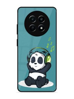 Music Panda Glossy Metal Phone Cover for Realme 12X (5G)