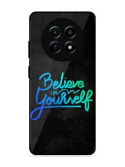 Believe In Yourself Glossy Metal Phone Cover for Realme 12X (5G)
