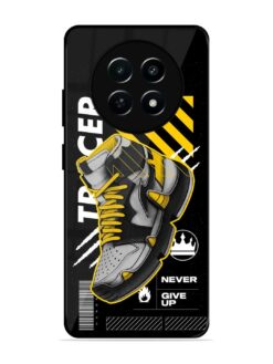 Shoe Background Glossy Metal Phone Cover for Realme 12X (5G)