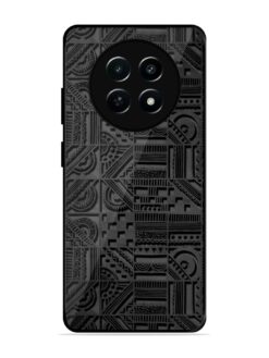 Seamless Pattern Glossy Metal Phone Cover for Realme 12X (5G)