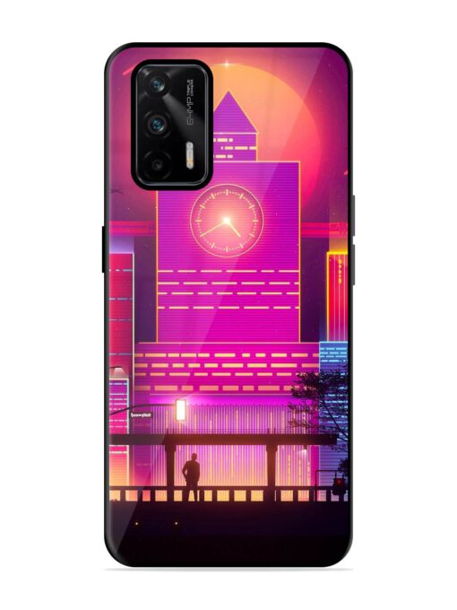 Clock Tower Glossy Metal TPU Phone Cover for Realme Gt (5G)