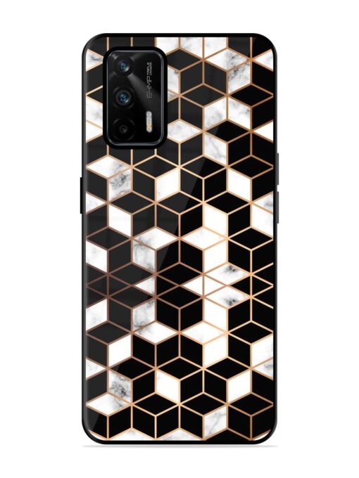 Vector Marble Texture Glossy Metal Phone Cover for Realme Gt (5G)