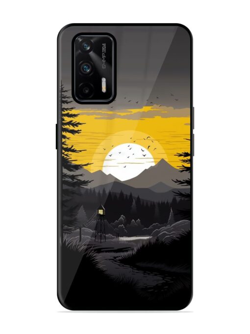 Sunset Vector Glossy Metal Phone Cover for Realme Gt (5G) Zapvi