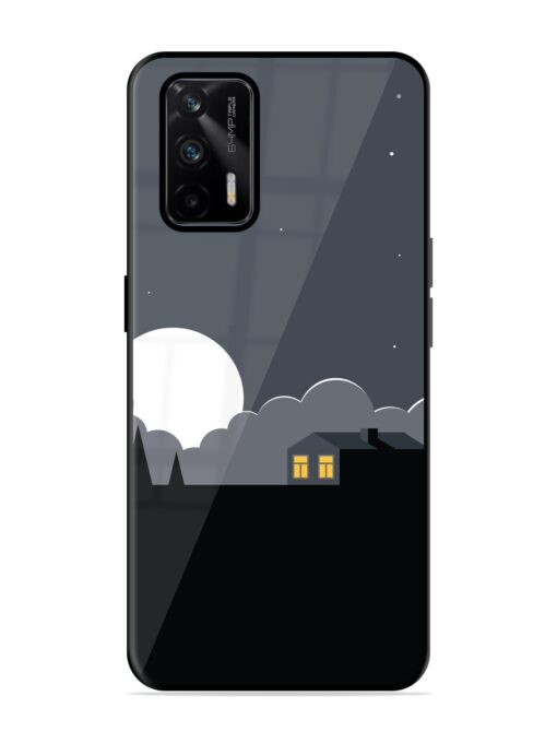 Full Moon Vector Art Glossy Metal Phone Cover for Realme Gt (5G) Zapvi