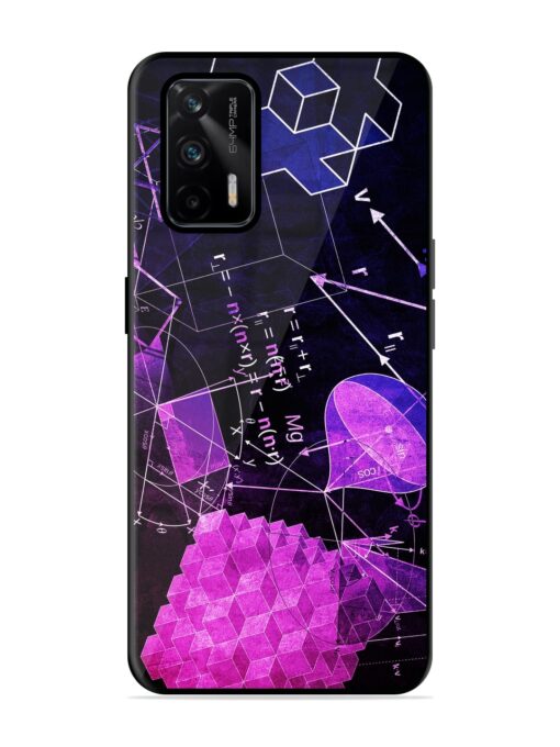 Math Physics Formula Art Glossy Metal Phone Cover for Realme Gt (5G) Zapvi