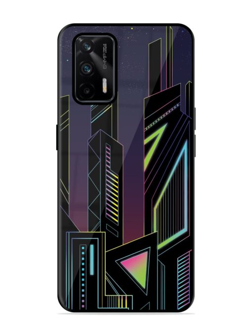 Neon Dreamscape Glossy Metal Phone Cover for Realme Gt (5G) Zapvi