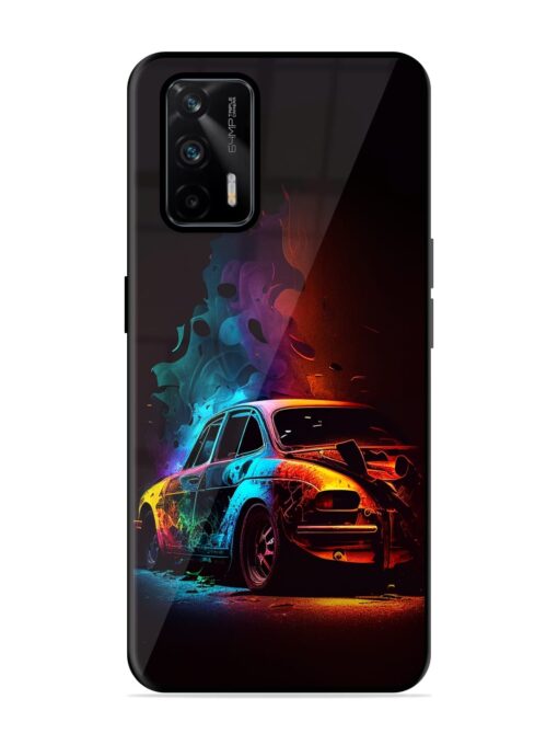 High Classic Car Art Glossy Metal Phone Cover for Realme Gt (5G)