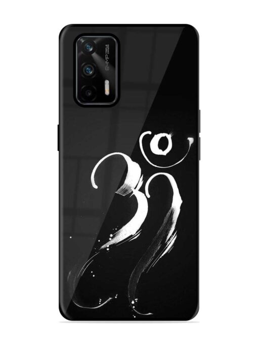 Om Logo Glossy Metal Phone Cover for Realme X7 Max (5G) Zapvi