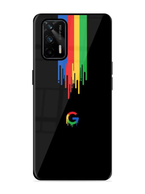 Google Logo Glossy Metal Phone Cover for Realme X7 Max (5G)