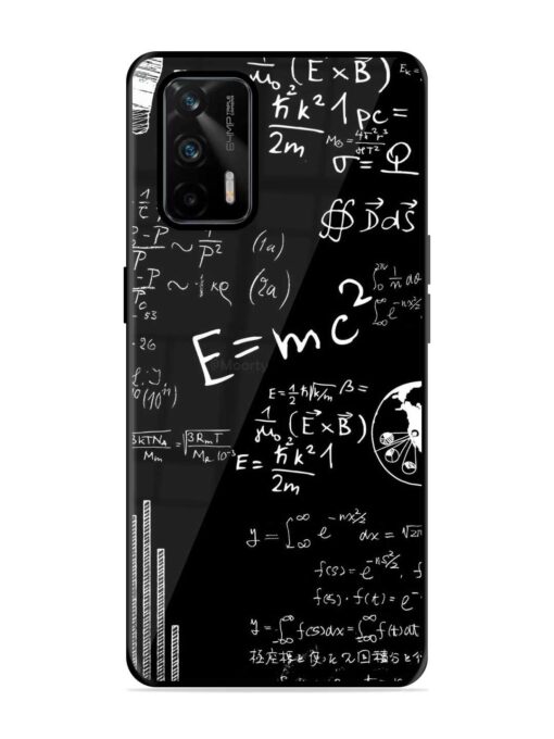 E=Mc2 Mass?Energy Equivalence Glossy Metal Phone Cover for Realme X7 Max (5G)