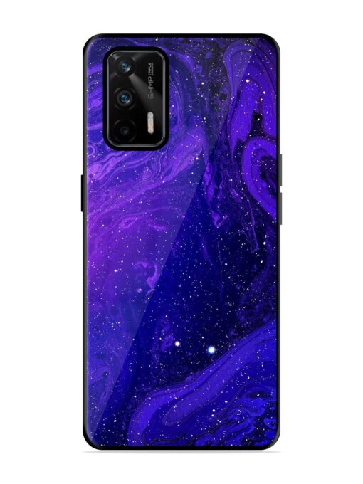 Galaxy Acrylic Abstract Art Glossy Metal Phone Cover for Realme X7 Max (5G) Zapvi