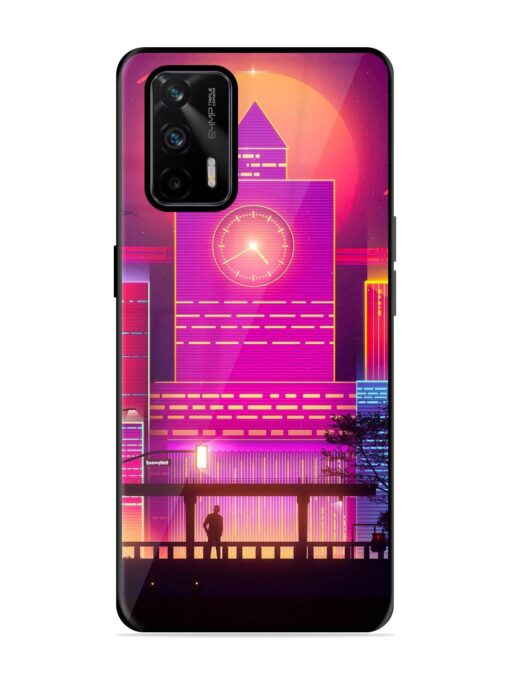 Clock Tower Glossy Metal TPU Phone Cover for Realme X7 Max (5G)