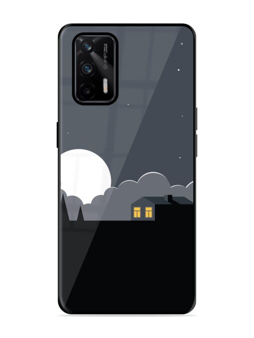 Full Moon Vector Art Glossy Metal Phone Cover for Realme X7 Max (5G) Zapvi