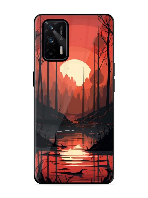 Natural Landscape Glossy Metal Phone Cover for Realme X7 Max (5G)