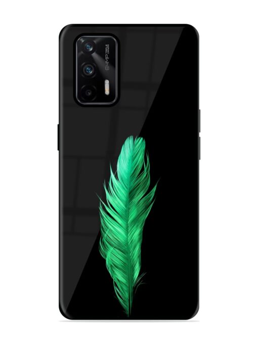 Feather Texture Glossy Metal Phone Cover for Realme X7 Max (5G)