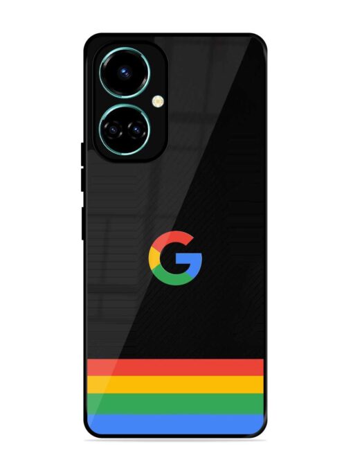 Google Logo Art Glossy Metal Phone Cover for Tecno Camon 19 Zapvi