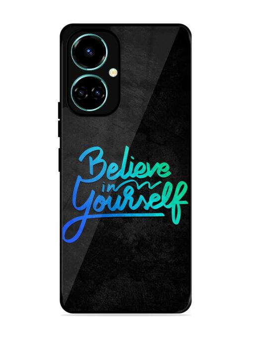 Believe In Yourself Glossy Metal Phone Cover for Tecno Camon 19 Zapvi