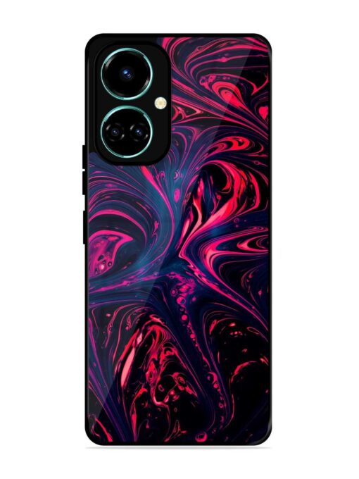 Abstract Background Glossy Metal Phone Cover for Tecno Camon 19