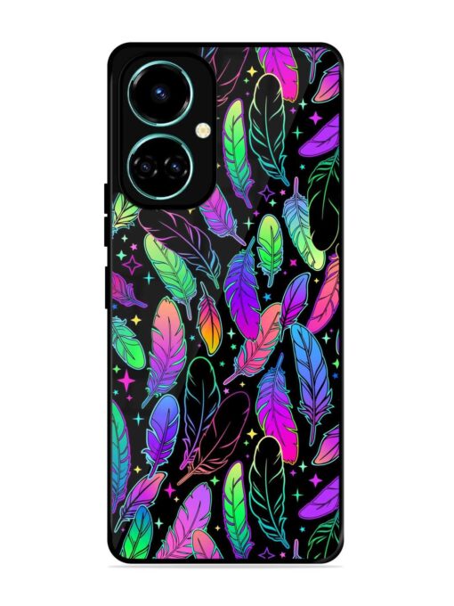 Bright Multi Colored Seamless Glossy Metal Phone Cover for Tecno Camon 19 Zapvi