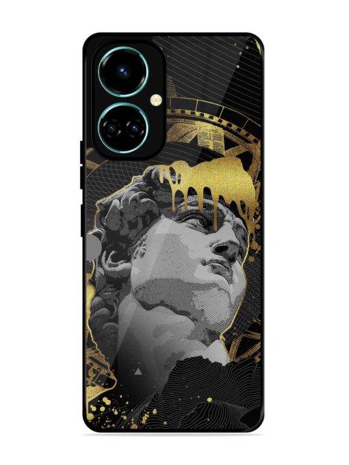 Roman Face Glossy Metal Phone Cover for Tecno Camon 19 Zapvi