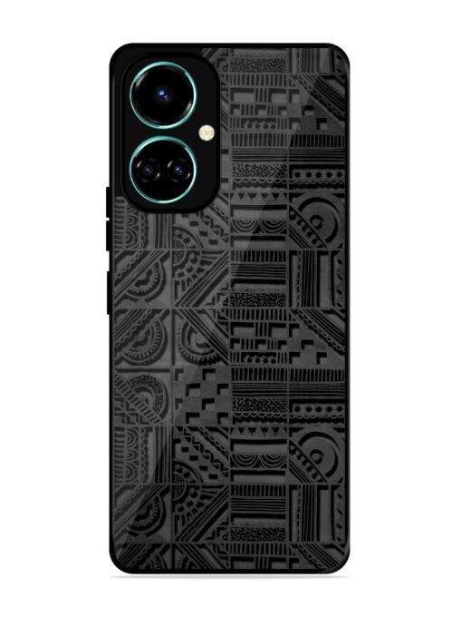 Seamless Pattern Glossy Metal Phone Cover for Tecno Camon 19 Zapvi