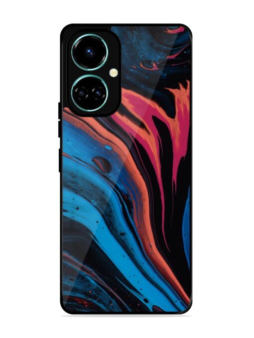 Liquefied Art Glossy Metal TPU Phone Cover for Tecno Camon 19 Zapvi