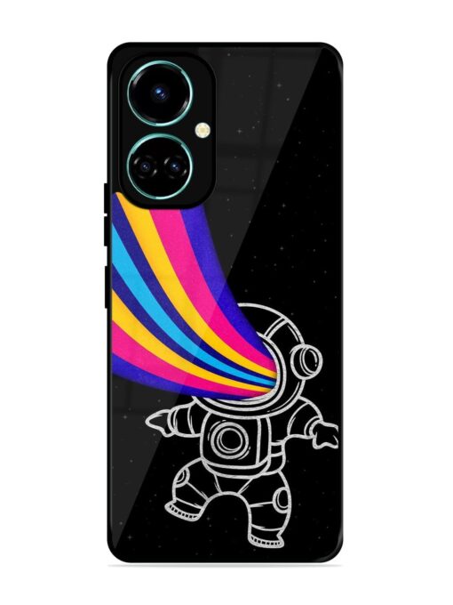 Astronaut Glossy Metal TPU Phone Cover for Tecno Camon 19 Zapvi