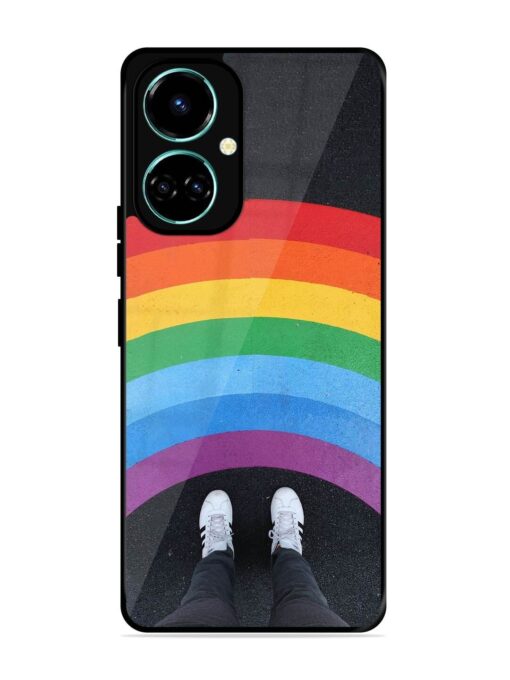 Legs Rainbow Glossy Metal TPU Phone Cover for Tecno Camon 19 Zapvi