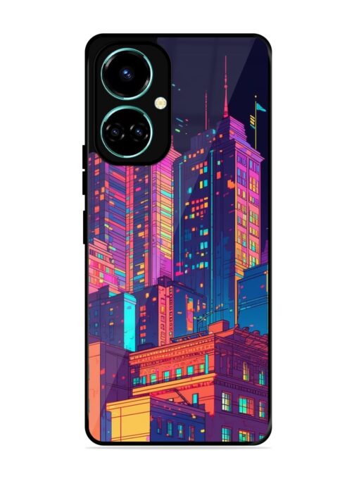 City View Glossy Metal Phone Cover for Tecno Camon 19 Zapvi