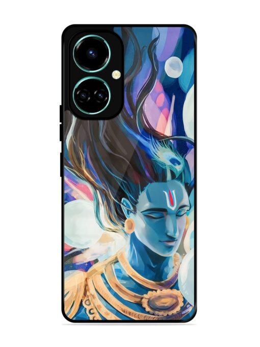 Bhagwan Sri Krishna Glossy Metal Phone Cover for Tecno Camon 19 Zapvi