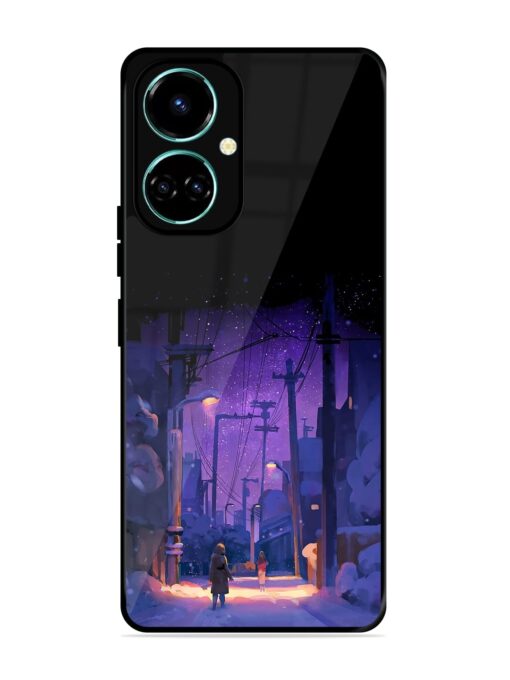 Winter Anime Art Glossy Metal Phone Cover for Tecno Camon 19 Zapvi