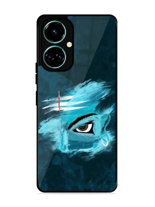 Lord Shiva Glossy Metal Phone Cover for Tecno Camon 19 Pro (5G) Zapvi