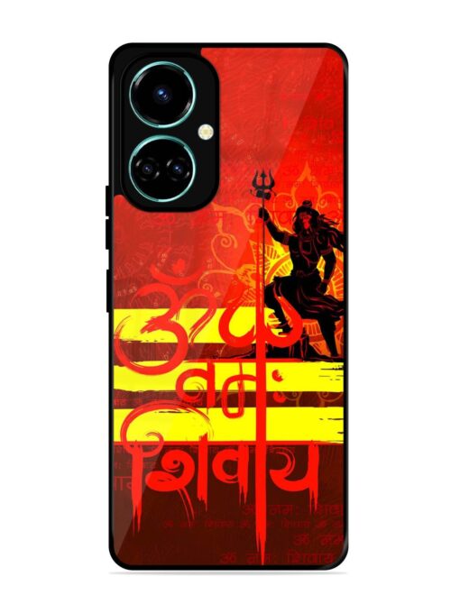 Illustration Lord Shiva Glossy Metal TPU Phone Cover for Tecno Camon 19 Pro (5G) Zapvi