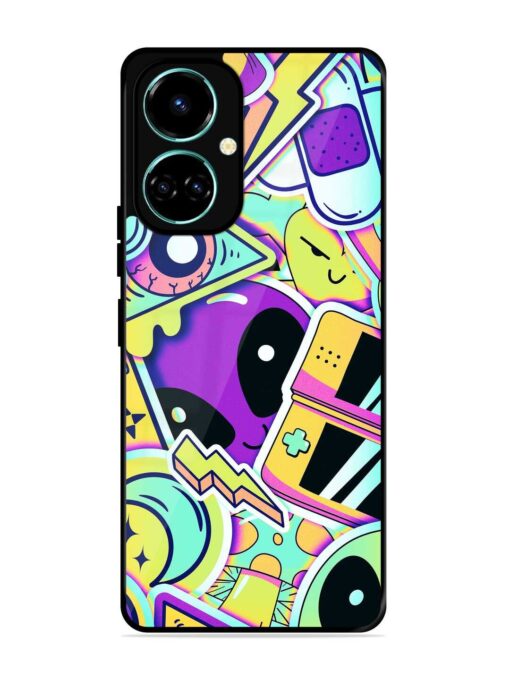 Scratch Art Glossy Metal Phone Cover for Tecno Camon 19 Pro (5G) Zapvi