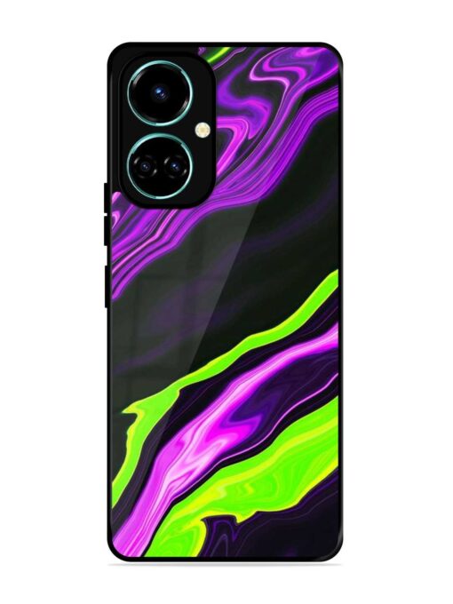 Bright Fluid Violet Glossy Metal Phone Cover for Tecno Camon 19 Pro (5G) Zapvi