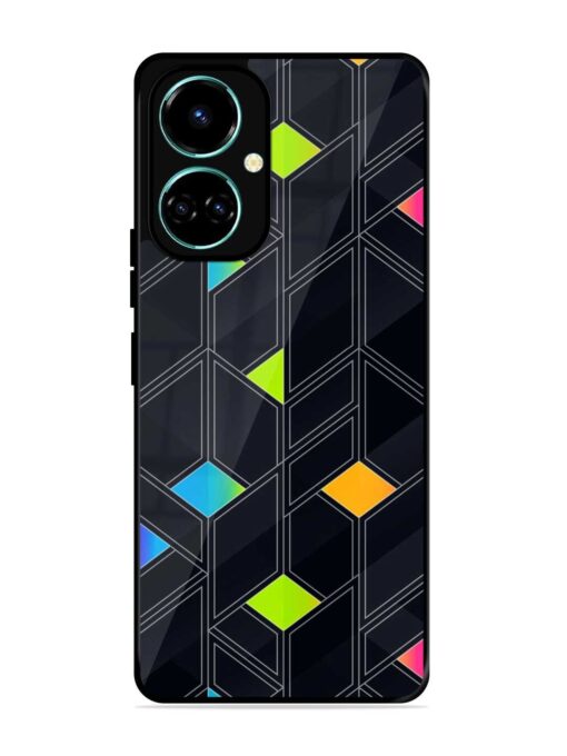 Abstract Mosaic Seamless Glossy Metal Phone Cover for Tecno Camon 19 Pro (5G) Zapvi