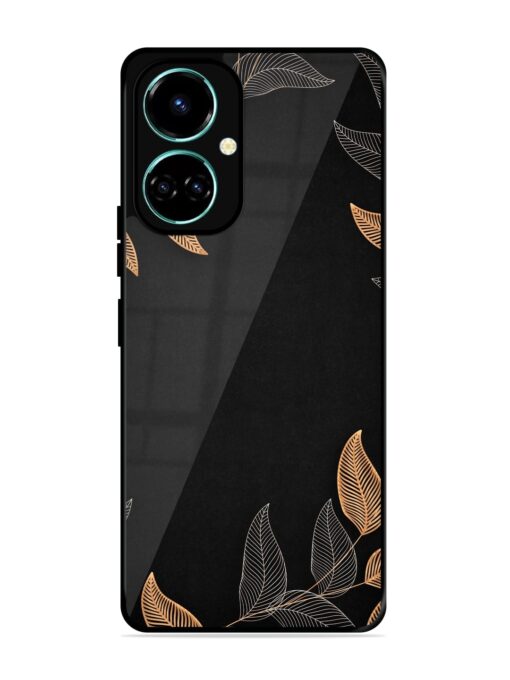 Foliage Art Glossy Metal Phone Cover for Tecno Camon 19 Pro (5G) Zapvi