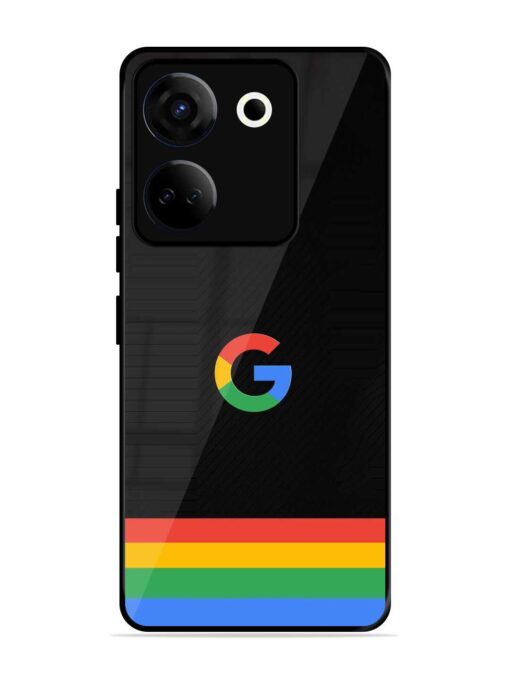 Google Logo Art Glossy Metal Phone Cover for Tecno Camon 20