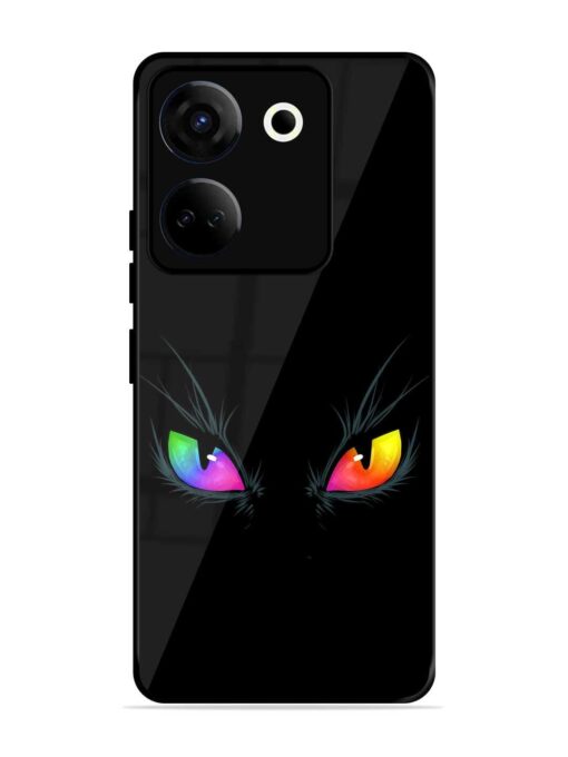 Cat Eyes Glossy Metal Phone Cover for Tecno Camon 20 Zapvi