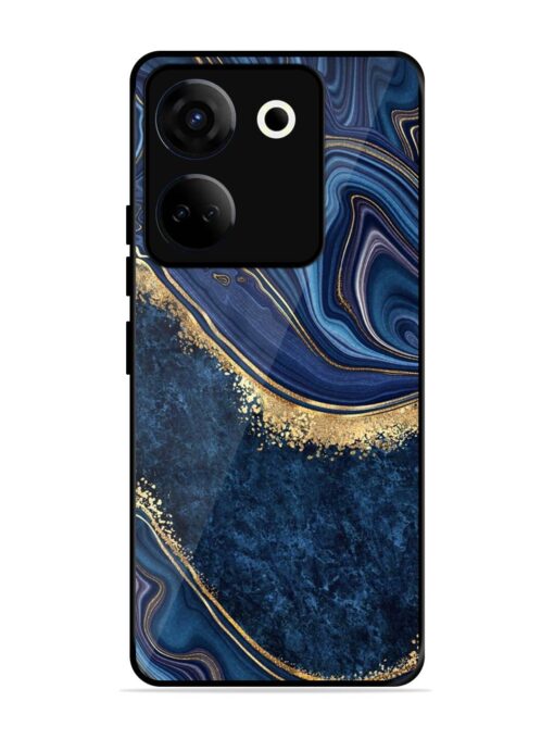 Abstract Background Blue Glossy Metal TPU Phone Cover for Tecno Camon 20 Zapvi