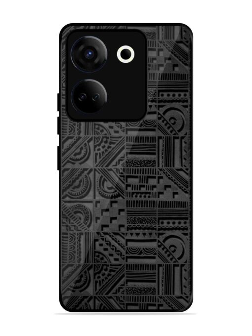 Seamless Pattern Glossy Metal Phone Cover for Tecno Camon 20 Zapvi