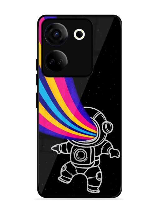 Astronaut Glossy Metal TPU Phone Cover for Tecno Camon 20 Zapvi