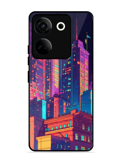 City View Glossy Metal Phone Cover for Tecno Camon 20 Zapvi