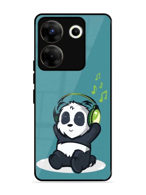 Music Panda Glossy Metal Phone Cover for Tecno Camon 20 Pro (5G) Zapvi