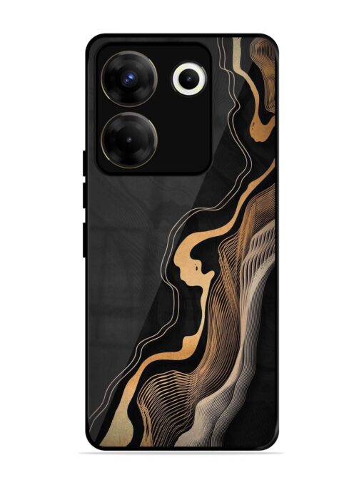 Abstract Art Glossy Metal TPU Phone Cover for Tecno Camon 20 Pro (5G) Zapvi