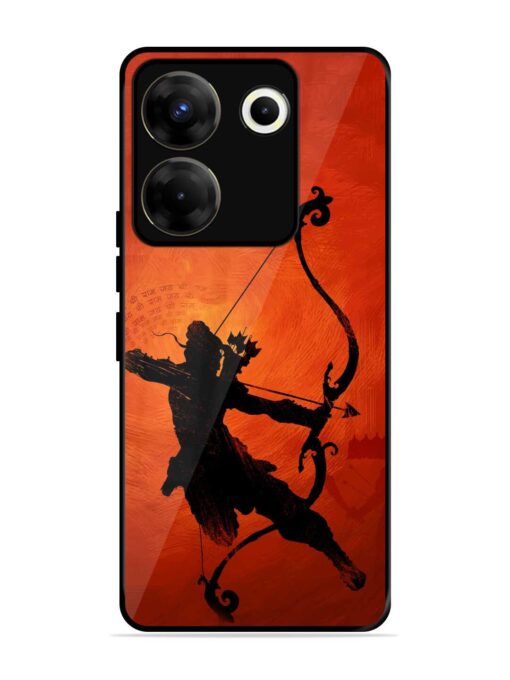 Illustration Lord Rama Glossy Metal Phone Cover for Tecno Camon 20 Pro (5G) Zapvi