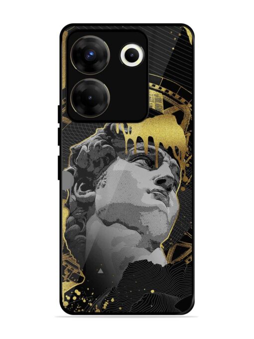 Roman Face Glossy Metal Phone Cover for Tecno Camon 20 Pro (5G) Zapvi