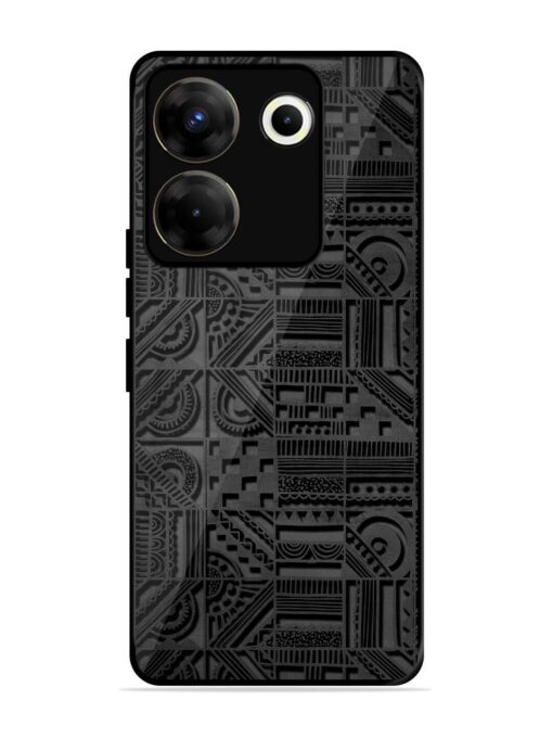 Seamless Pattern Glossy Metal Phone Cover for Tecno Camon 20 Pro (5G) Zapvi